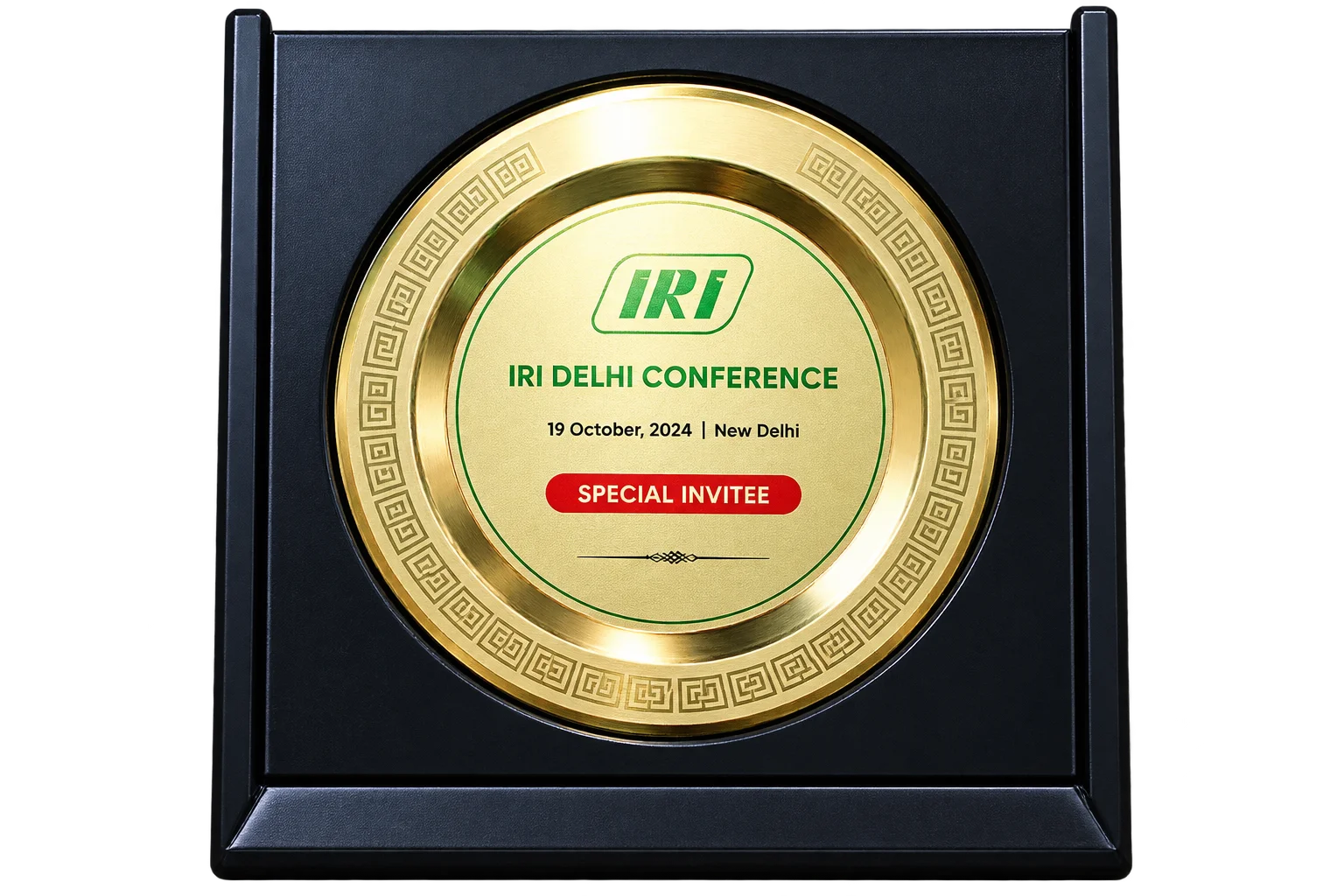 Golden IRI Conference Award Plaque